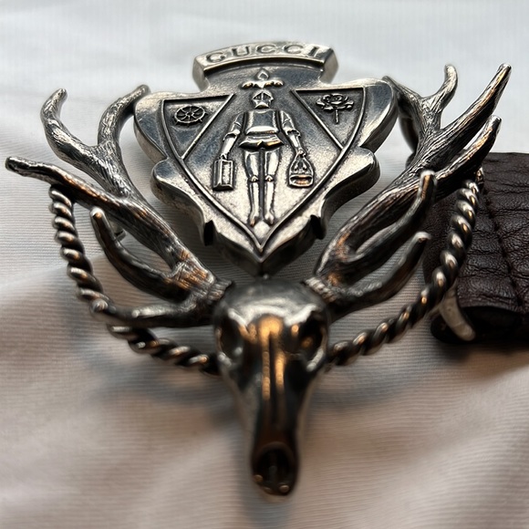 Gucci belt Stag buckle authentic - Picture 2 of 11
